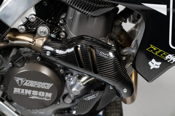CMT Compositi Carbon Exhaust Heat Guard | Triumph TF 450 - RC EDITION / Triumph TF 450 - E | TF0025