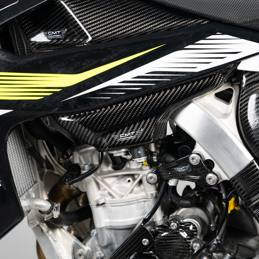 CMT Compositi Carbon Lower Fuel Tank Cover | Triumph TF 250 X / Triumph TF 450 - RC EDITION | TF0029