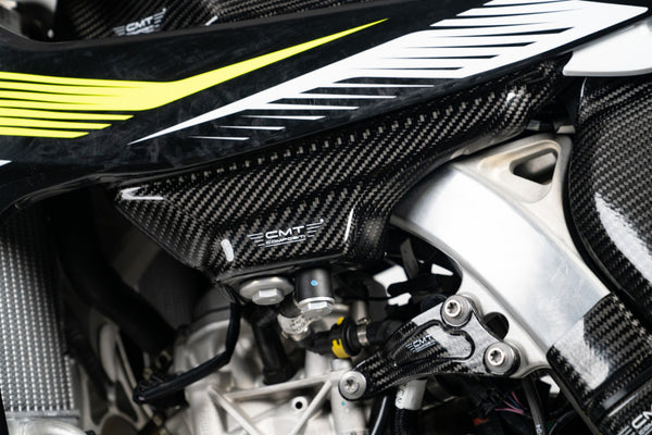 CMT Compositi Carbon Lower Fuel Tank Cover | Triumph TF 250 X / Triumph TF 450 - RC EDITION | TF0029