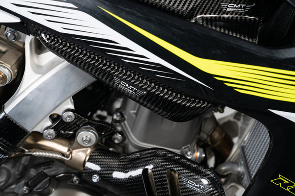 CMT Compositi Carbon Lower Fuel Tank Cover | Triumph TF 250 X / Triumph TF 450 - RC EDITION | TF0029