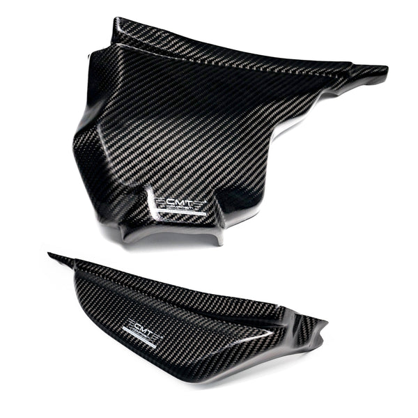 CMT Compositi Carbon Lower Fuel Tank Cover | Triumph TF 250 - E / Triumph TF 450 - E | TF0030