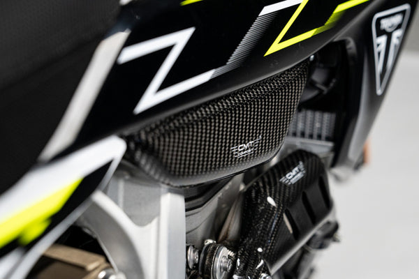 CMT Compositi Carbon Lower Fuel Tank Cover | Triumph TF 250 - E / Triumph TF 450 - E | TF0030