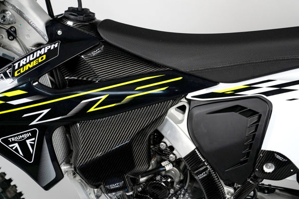 CMT Compositi Carbon Lower Fuel Tank Cover | Triumph TF 250 - E / Triumph TF 450 - E | TF0030