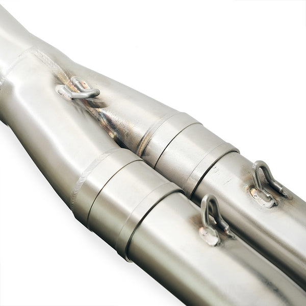 Unit Garage 4606 Headpipe without catalytic converter in inox CF Moto 450MT (2024 until now)