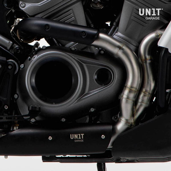 Unit Garage 3303 Headpipe without catalitic converter in inox with visible welding