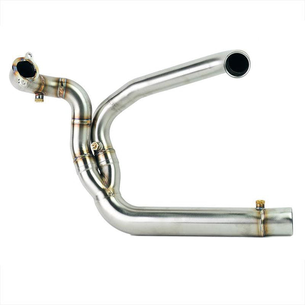 Unit Garage 3303 Headpipe without catalitic converter in inox with visible welding