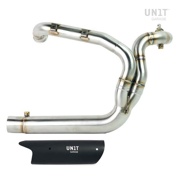 Unit Garage 3303 Headpipe without catalitic converter in inox with visible welding