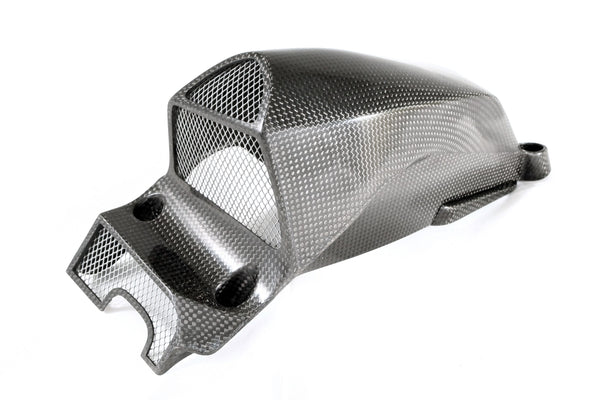 MOTOCORSE Air intake tubes - oversized racing set Trama del carbonio e finitura superficiale