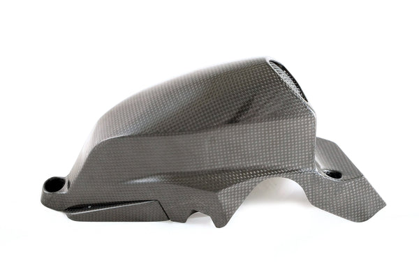 MOTOCORSE Air intake tubes - oversized racing set Trama del carbonio e finitura superficiale