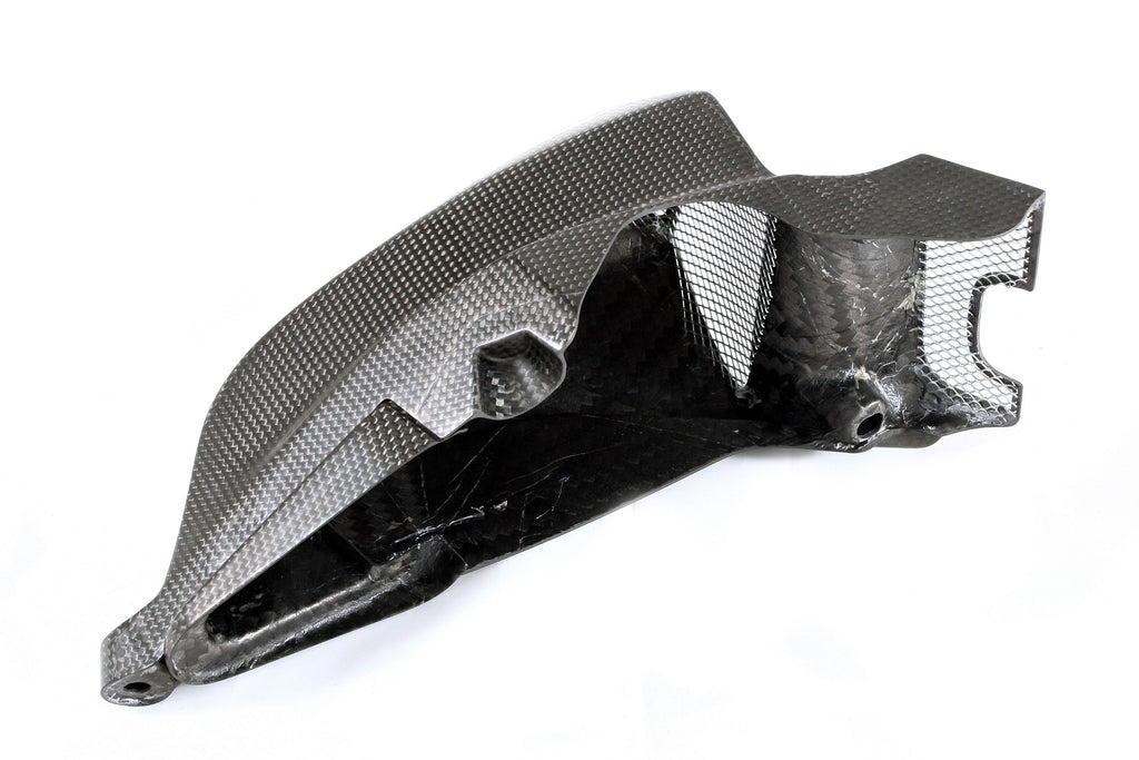 MOTOCORSE Air intake tubes - oversized racing set Trama del carbonio e finitura superficiale