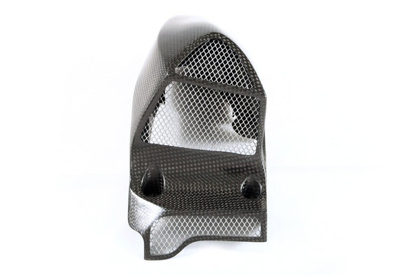 MOTOCORSE Air intake tubes - oversized racing set Trama del carbonio e finitura superficiale