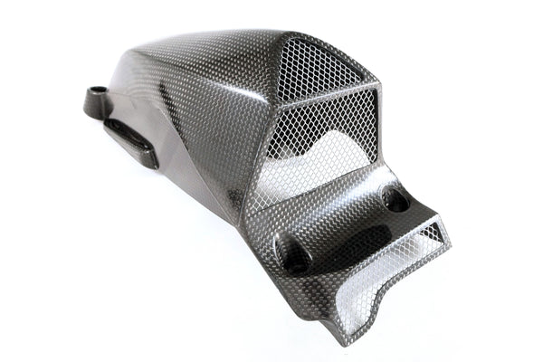 MOTOCORSE Air intake tubes - oversized racing set Trama del carbonio e finitura superficiale