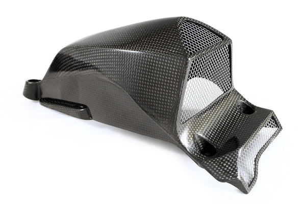 MOTOCORSE Air intake tubes - oversized racing set Trama del carbonio e finitura superficiale