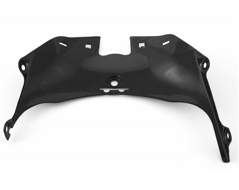MOTOCORSE Headlight fairing bottom cover Trama del carbonio e finitura superficiale - 2