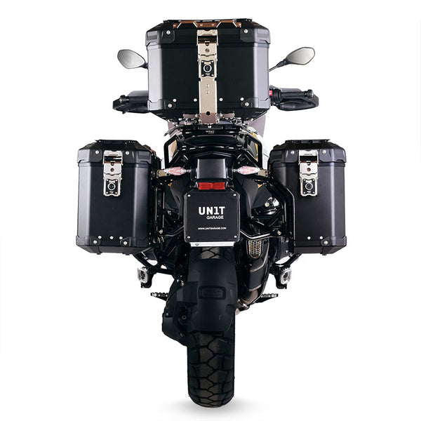 Unit Garage DPS-UGSET-4600 Pair of Atlas aluminium bags 39L+32L + HUSQVARNA frames for Atlas aluminum side panniers