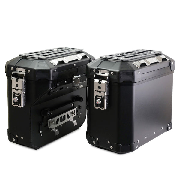Unit Garage DPS-UGSET-4605 Pair of Atlas aluminium bags 39L+32L + Subframes for aluminum side panniers Atlas Triumph Scrambler 1200 X (2024 until now)