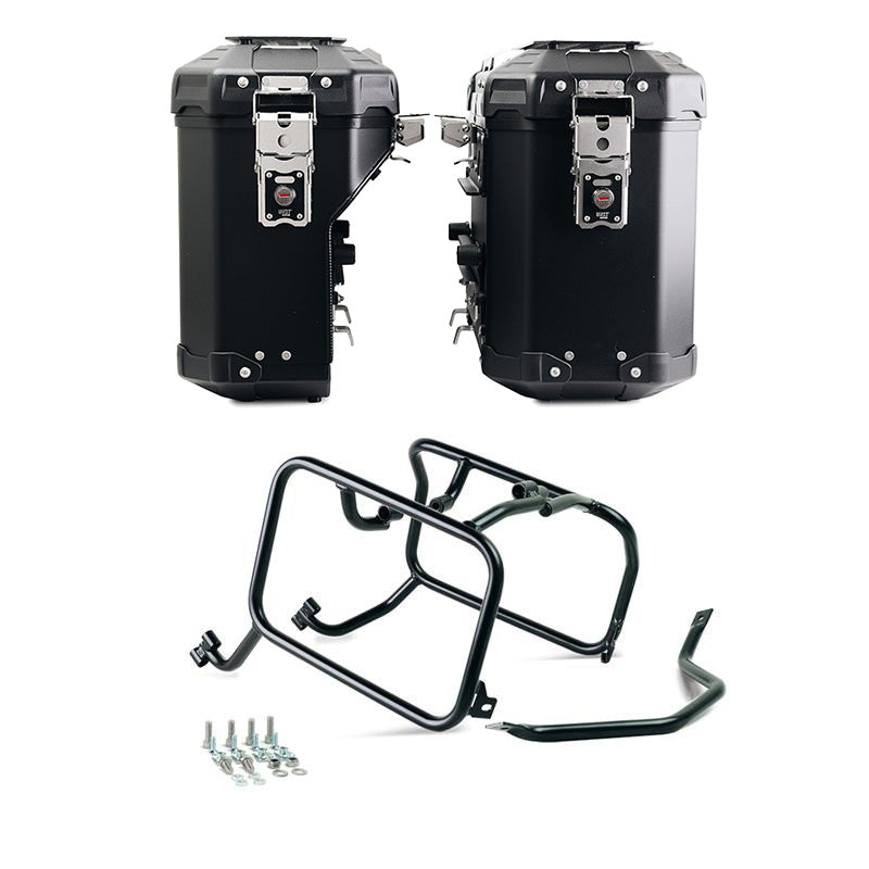 Unit Garage DPS-UGSET-4600 Pair of Atlas aluminium bags 39L+32L + HUSQVARNA frames for Atlas aluminum side panniers