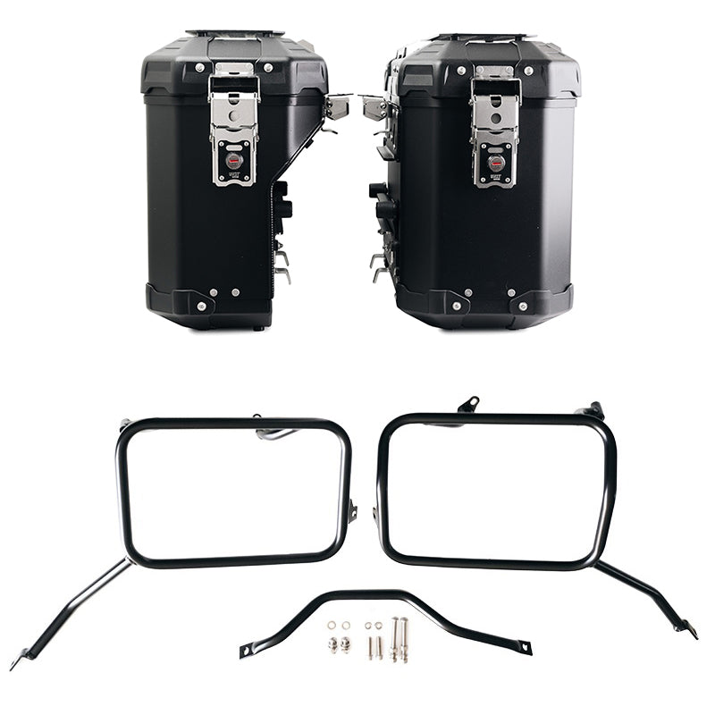 Unit Garage DPS-UGSET-4605 Pair of Atlas aluminium bags 39L+32L + Subframes for aluminum side panniers Atlas Triumph Scrambler 1200 X (2024 until now)