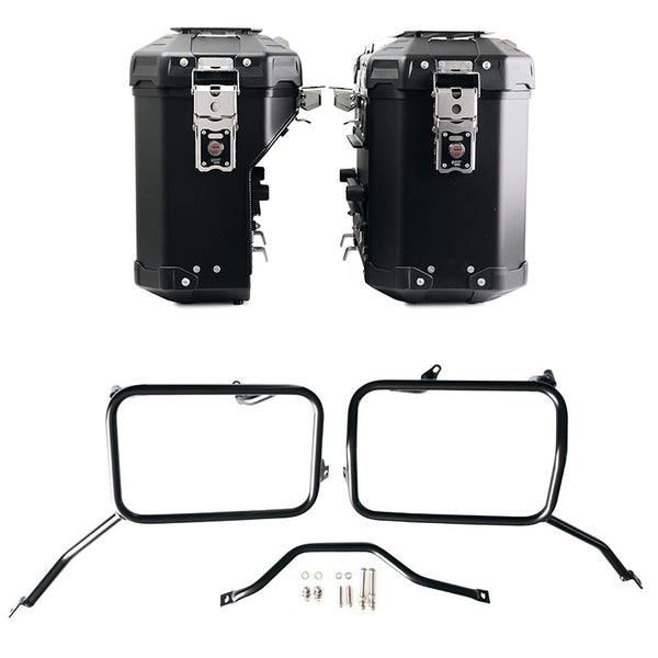 Unit Garage DPS-UGSET-4605 Pair of Atlas aluminium bags 39L+32L + Subframes for aluminum side panniers Atlas Triumph Scrambler 1200 X (2024 until now)