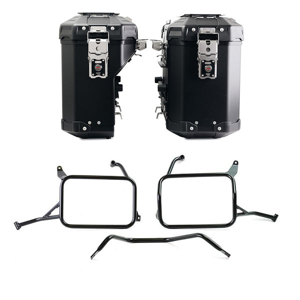Unit Garage DPS-UGSET-4584 Pair of Atlas aluminium bags 39L+32L + Inox Subframes for Atlas aluminum side panniers Yamaha Ténéré 700