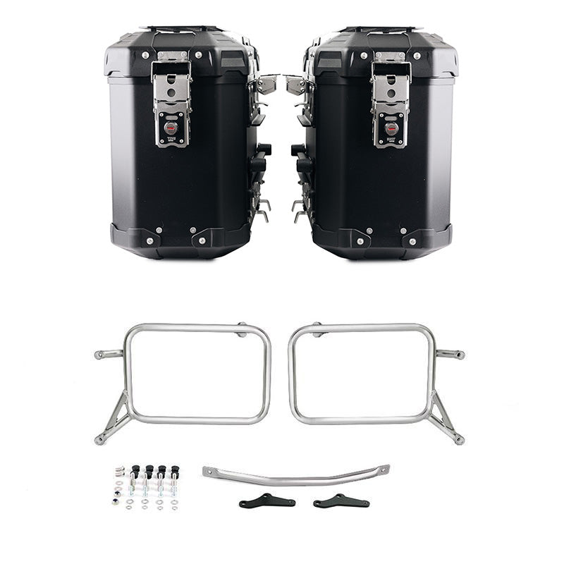 Unit Garage DPS-UGSET-4745 Pair of Atlas aluminium bags 39L+39L + Subframes for aluminum side panniers Atlas ​​​​​​​i modelli BMW R850R - R1100R - R1150R, R850GS - R1100GS - R1150GS & ADV