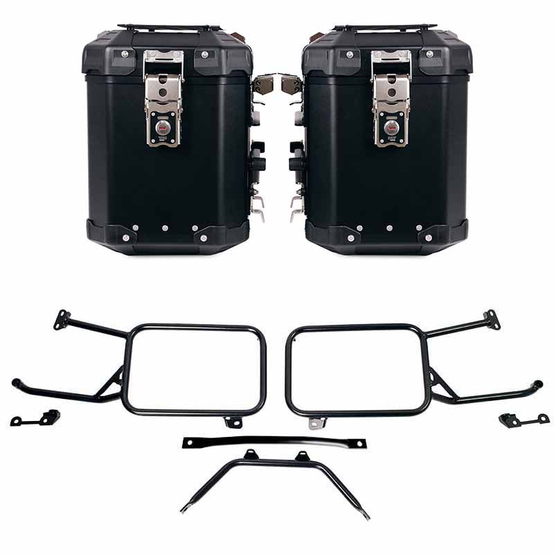 Unit Garage DPS-UGSET-4752 Pair of Atlas aluminium bags 48L+48L  + Subframes for aluminum side panniers Moto Guzzi Stelvio (2024 until now)