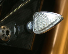 MOTOCORSE SYENCRO billet homologated led blinkers pair (10W) with integrated resistors | 100056050