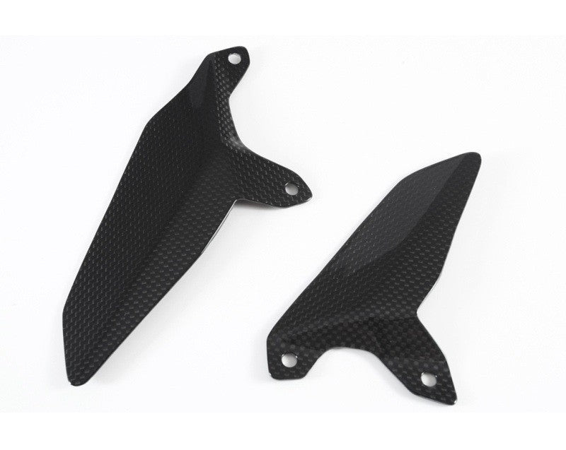 MOTOCORSE Heel guards pair - no holes Trama del carbonio e finitura superficiale - 2