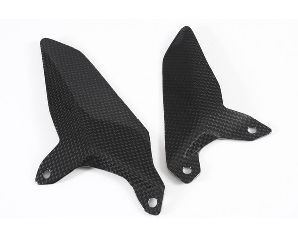 MOTOCORSE Heel guards pair - no holes Trama del carbonio e finitura superficiale - 2