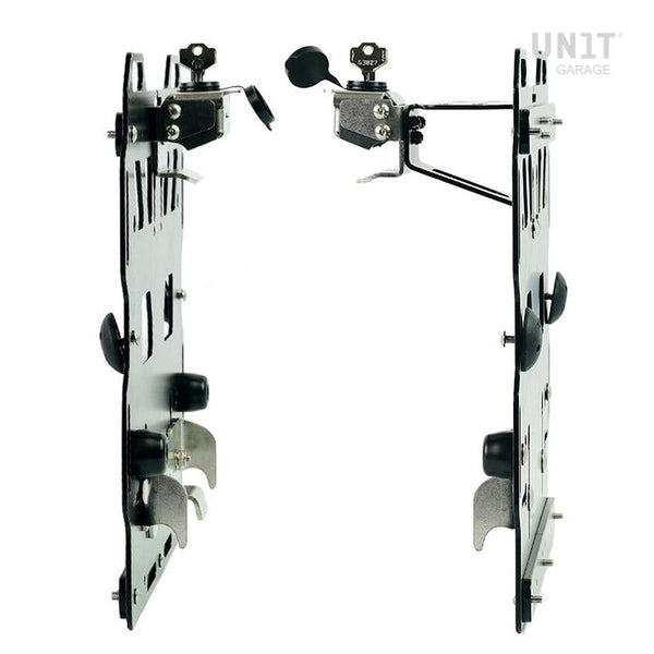 Unit Garage AL0C Pair of aluminum plates + stainless steel quick release system and lock