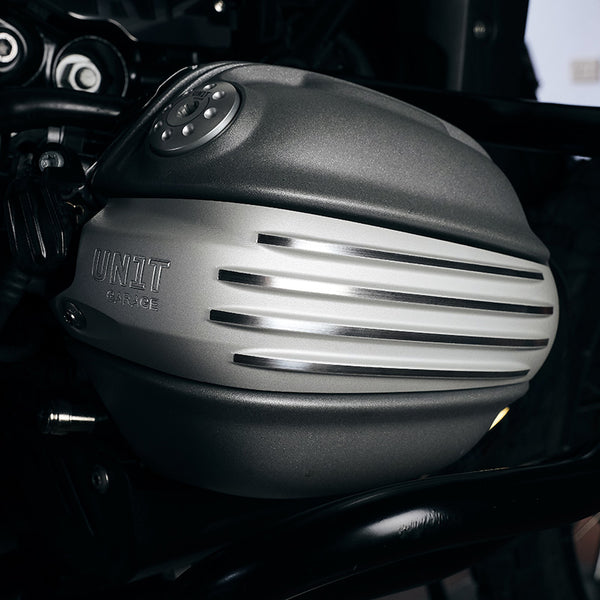 Unit Garage 5015_SI Pair of silver coil protectors for BMW R12