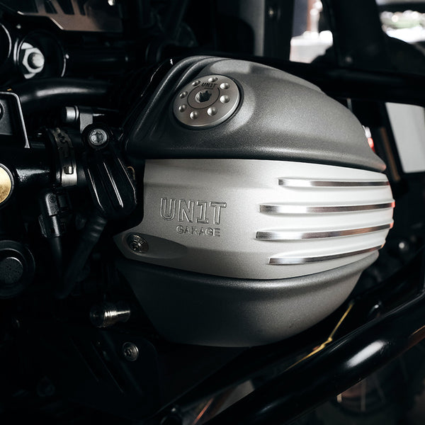 Unit Garage 5015_SI Pair of silver coil protectors for BMW R12