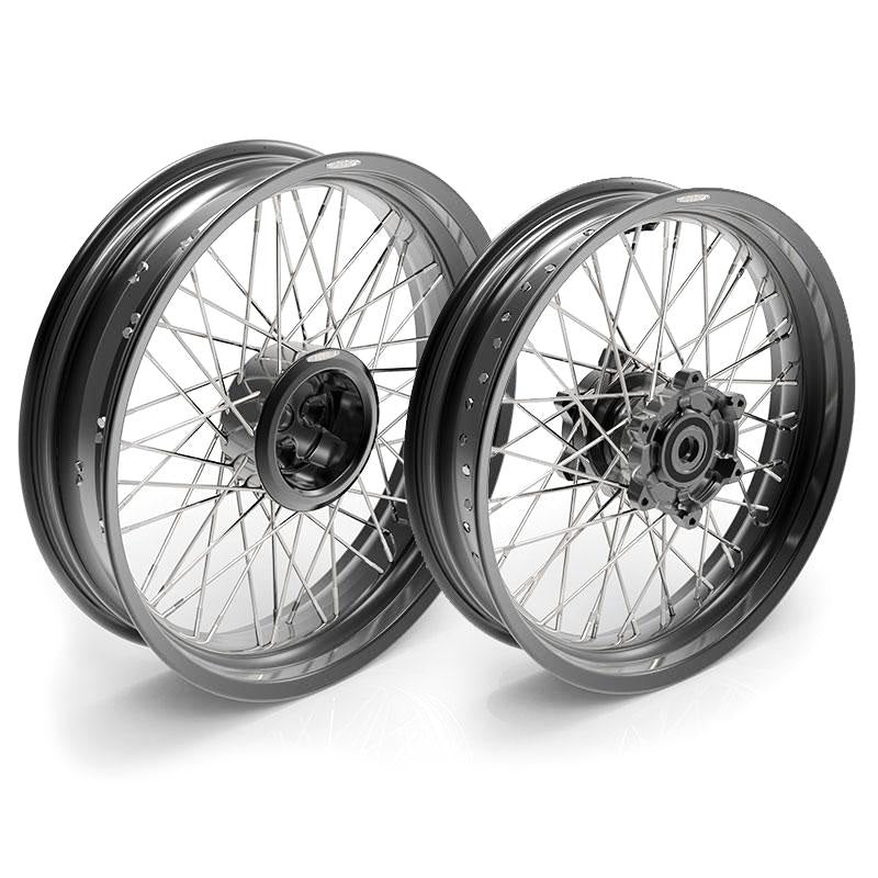 Unit Garage 1579 Pair of spoked wheels R850R 48M6 (DRUM BRAKE) (1989-1993)