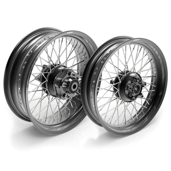 Unit Garage 3128 Pair of spoked wheels Triumph T120 48M6 (2016 until now)