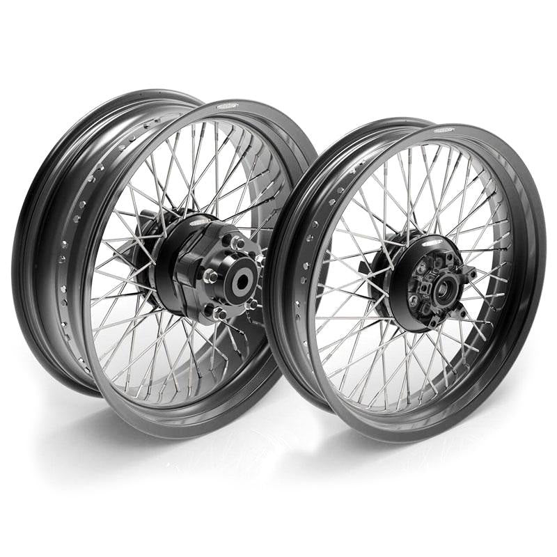 Unit Garage 3129 Pair of spoked wheels Triumph T120 48M6 (2016 until now)