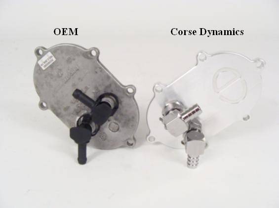 Corse Dynamics Quick Release Fuel Pump Base: Ducati 848, 1098, 1198, Streetfighter, Sport Classic, M696-796-1100, S4RS, HM 796-1100