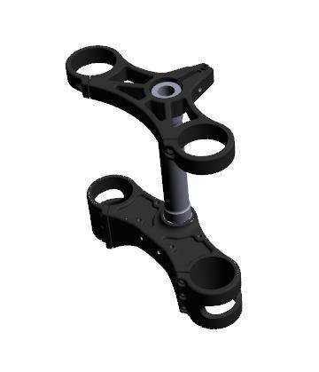 Corse Dynamics 30mm Offset Triple Clamp Set: 748/ 916/ 996/ 998 - Black only