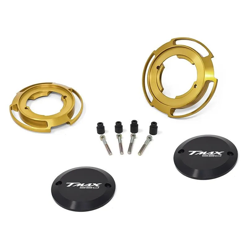 Pair of engine side covers for Yamaha T-MAX 560 (Gold) – JP CCT 002 G