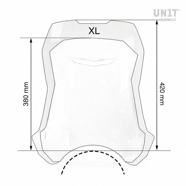 Unit Garage 3804_ Windshield with GPS support for Royal Enfield Himalayan 450 (2024 until now)