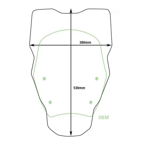 Unit Garage 4019 Windshield XL without Radar BMW R1300GS ADV