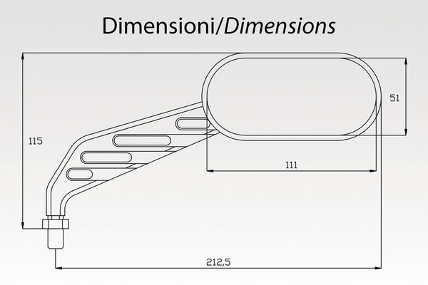 DPM Mirrors GROOVE for VTX 1800 2002-2008 / VTX 1300 & More | AU166/CP