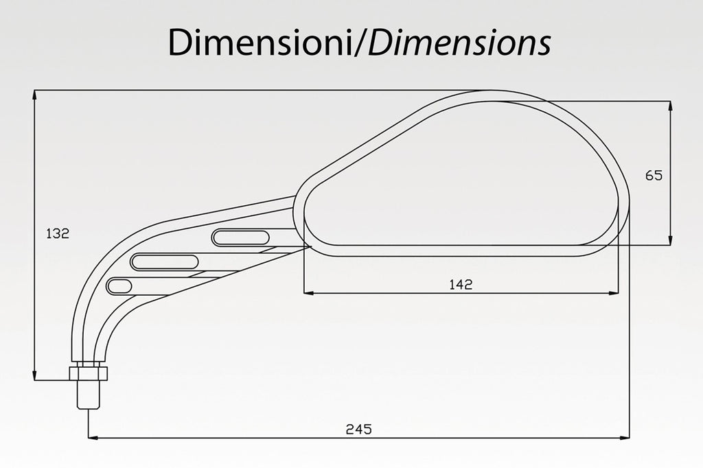 DPM Mirror CLASSIC GROOVE for Universal Fit | AU170/SX