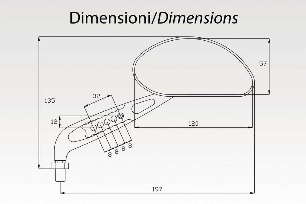 DPM Mirrors RAINBOW for Universal Fit | AU173P