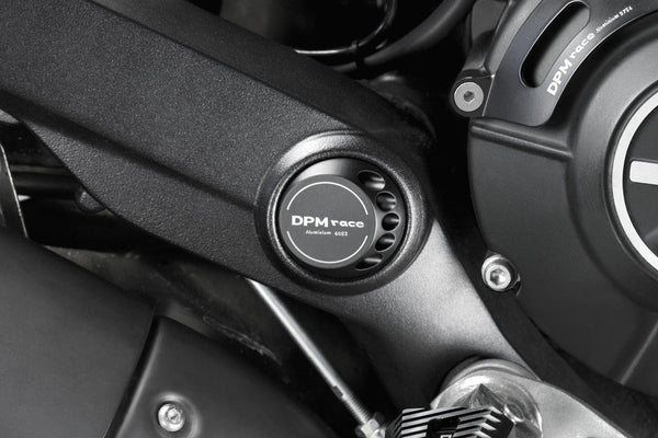 DPM Big fork axle covers DarkLight for Scrambler 400 2016 > / Scrambler 800 2015 > | D-0208