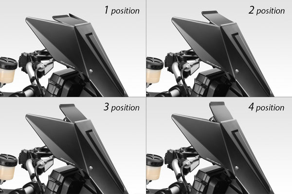 DPM Windshield "Owl's Head" 4 position deflector for MT09 TRACER 9 2025 | R-01022