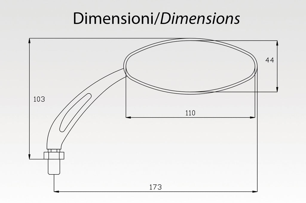 DPM Mirror ALUEXTREME short for Universal Fit | R-0443P/SX