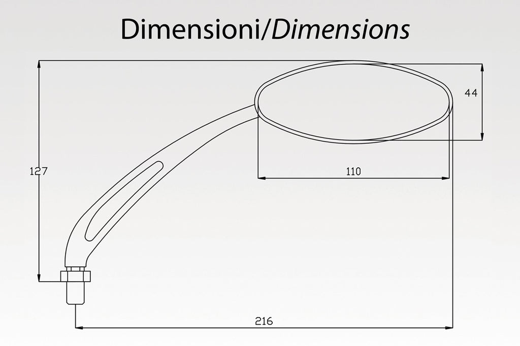 DPM Mirrors ALUEXTREME for HORNET 600 99-02 / HORNET 600 03-04 & More | R-0444B/CP