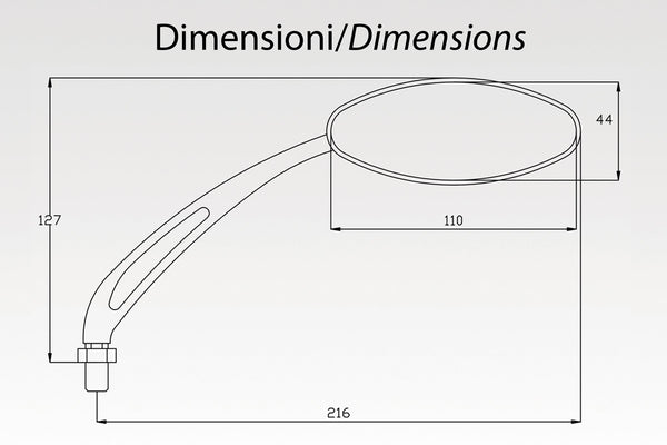DPM Mirrors ALUEXTREME for VTX 1800 2002-2008 / VTX 1300 & More | R-0444P/CP