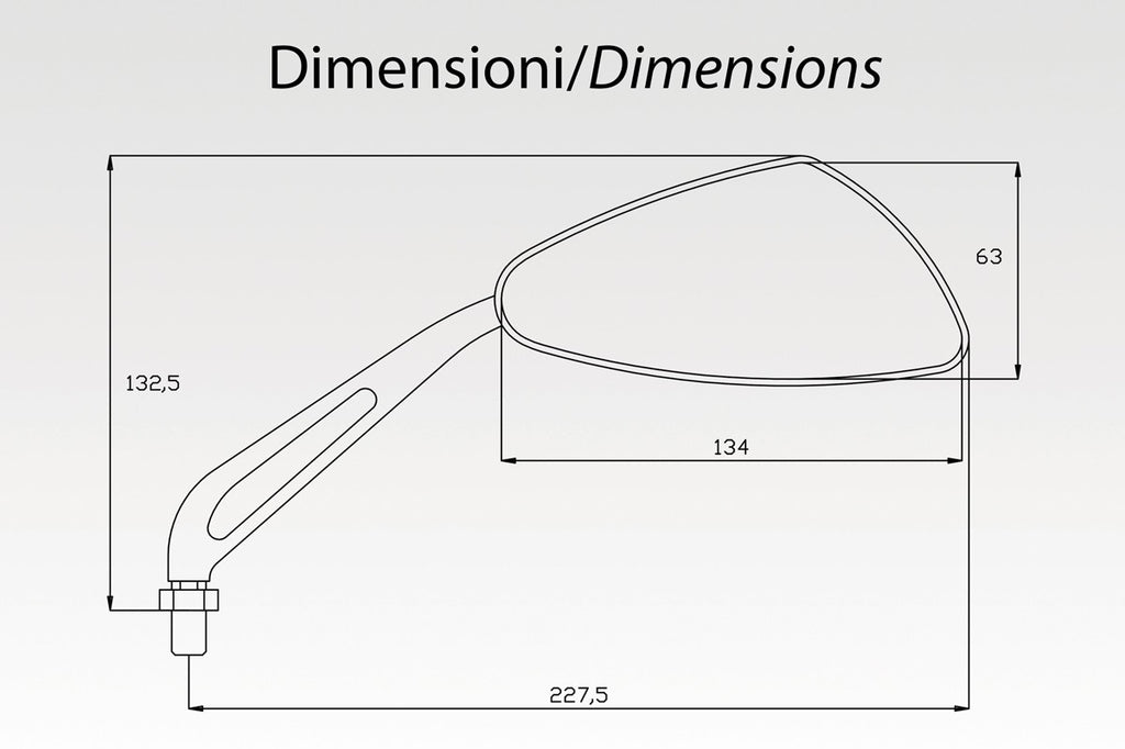DPM Mirrors SLAP for HORNET 600 99-02 / HORNET 600 03-04 & More | R-0474B/CP