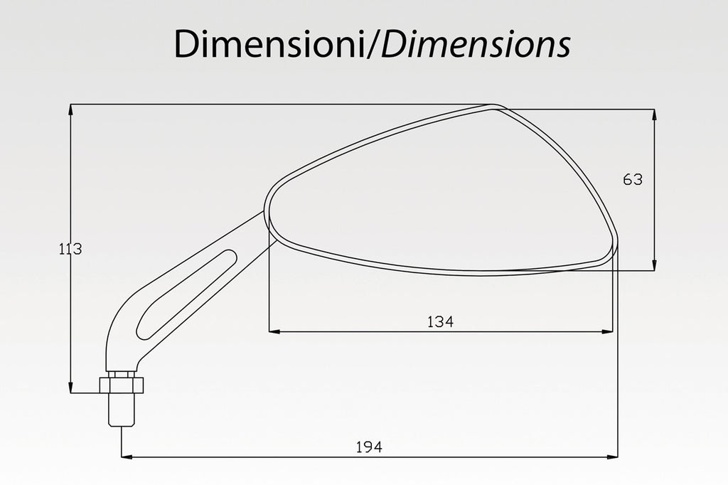 DPM Mirror SLAP short for Universal Fit | R-0476P/SX
